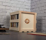 Crosley AC1004A-NA Record Storage Crate Holds up to 75 Albums, Natural - Awesomesince84