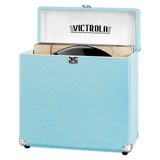 Victrola Vintage Vinyl Record Storage Carrying Case for 30+ Records, Gray - Awesomesince84
