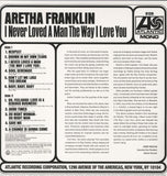 Aretha Franklin ‎– I Never Loved A Man The Way I Love You