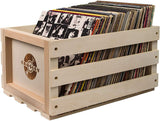 Crosley AC1004A-NA Record Storage Crate Holds up to 75 Albums, Natural - Awesomesince84